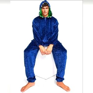 Loungeable fleece monster onesie NWT